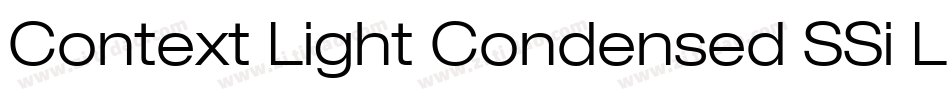 Context Light Condensed SSi Light Condensed字体转换